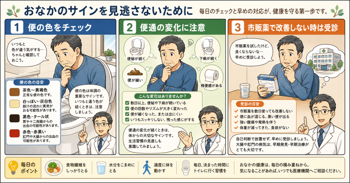 血便・下痢・便秘が続く40代が今すぐ大腸カメラを受けるべき「3つの目安」