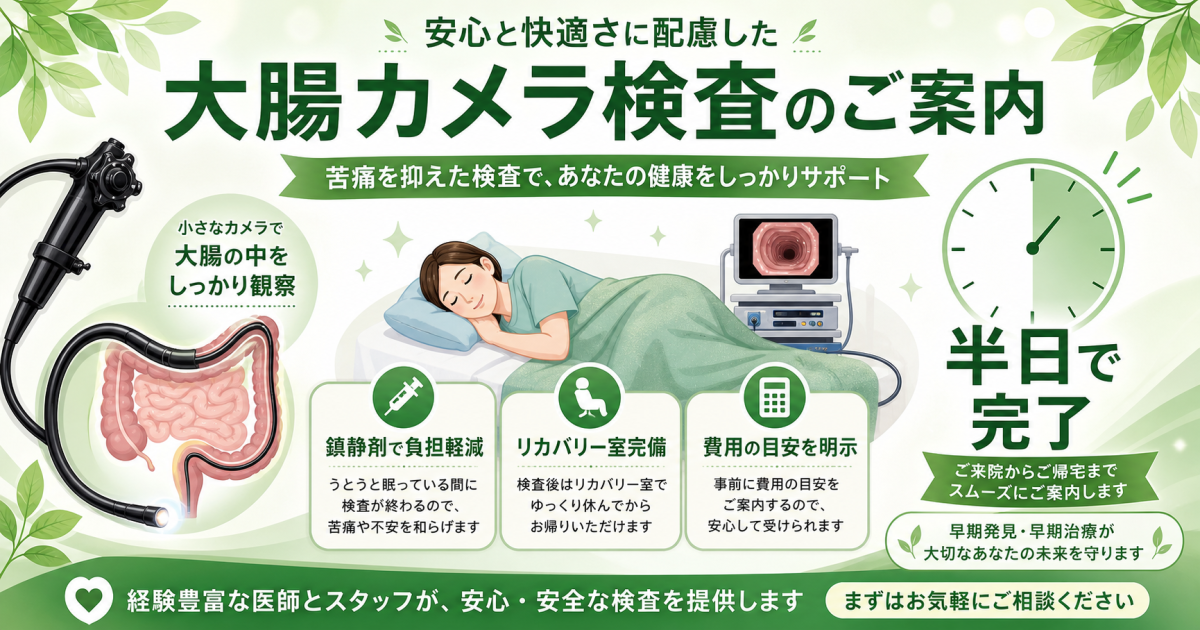 忙しい40代に大腸カメラを検討していただきたい「3つのサイン（基準）」