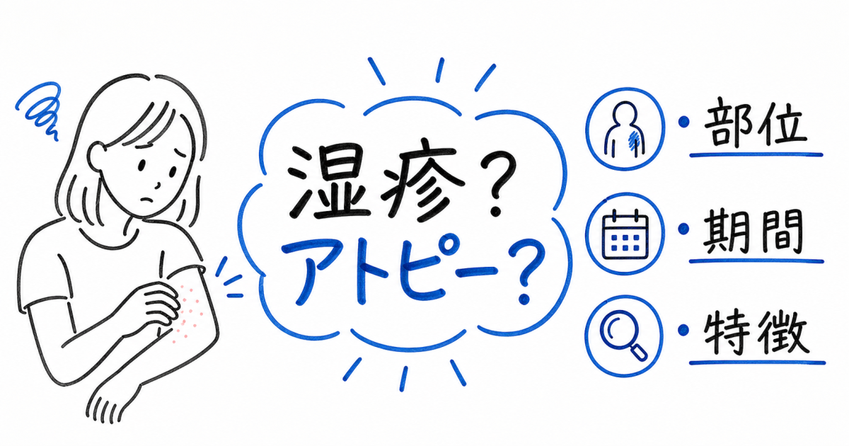 湿疹とアトピーの違いとは？医師が教える見分け方と3つの判断基準